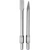 STIER Set di scalpelli a punta piatti SDS-HEX 30 mm 410 mm per martello demolitore