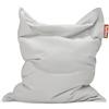 Fatboy Pouf originale in tela, XXL, 180 x 140 cm, grigio acciaio | Poltrona a sacco per adulti, robusta e durevole, per interni, comoda poltrona da lettura ricaricabile e sedia da gioco