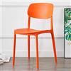 buybuy Sedia Catania Colore Arancione CTN11O - Design Moderno, Seduta Ergonomica, Struttura Stabile