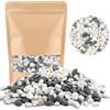 LILIXI 950g Sassi Decorativi per Vasi, 6-9 mm Pietre da Giardino (Modello 3) | Ghiaia per Acquario, Sassi Bianchi da Giardino per Artigianato, Piante Succulenti, Paesaggistica
