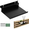 MIGUBIGU 1 PCS Mensola da Parete per Pannelli Acustici 15 x 10 cm, Mensole da Muro in Metallo, Mensole Nere per Pannelli Fonoassorbenti per Ufficio, Soggiorno, Camera da Letto, Senza Forature