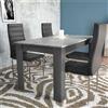 MAURY'S IL NUMERO UNO DEL RISPARMIO TAVOLO GEMMA ALLUNGABILE 160/200 X 90 X H75 CM (Antracite e Grigio effetto cemento)