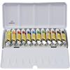 Rembrandt Set di acquerelli Professionali Scatola di Metallo di Lusso | 12 Colori Mono-pigmentati in tubetti (10 ml)