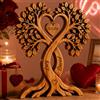 SOUFEEL Albero della Vita Cuori in Legno Personalizzati con Nomi e Data, Decorazione Romantica per Coppia, Personalizzato Idea Regalo per Lui e Lei, Regalo per Matrimonio Anniversario