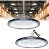 TODEHI UFO Faretto LED Bianco Freddo Lampada da Officina 6500K 2pcs 100W | Super Luminose Bianco Freddo Industriale Faretto, IP65 Impermeabile Lampada LED per Garage Magazzini Fabbrica Parcheggio