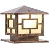 Chao Zan Esterno Outdoor Messaggio Lanterna antico pilastro Luci piazza antistante Colonna Porta faro resistente alle intemperie Decorative Illuminazione per Giardino e Vialetto,E27/220V,Non incluso lampadina