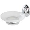 Feridras Facile Portasapone, Double-Blister, Vetro, Cromo, 6.5x14.5x16.5 cm