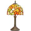 wecrejoni Tiffany Lampada da tavolo di vetro di legame del girasole 8X8X14 Pollice Stile del girasole Desk Luce di lettura Decor Camera da letto successiva Soggiorno Casa