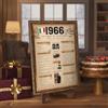 CROWNLY CRYSTAL® Regalo 60 Anni Uomo Donna, Poster Un Anno da Ricordare 1966, Fatti Italiani e Storia, Quadro Vintage Stile Retro, Idea Regalo e Addobbo Festa Compleanno 60 Anni