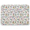 Panini Tessuti Corredo Asilo Tovaglietta con nome Ricamato in puro cotone per la pappa - pranzo - merenda in asilo dimensione 52 x 37 cm Fantasia coniglietti