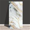 HEANCRIE 10 fogli di piastrelle adesive da parete effetto marmo, 60 x 30 cm, impermeabili, in vinile, decorazione da parete per soggiorno, cucina, bagno, camera da letto (oro 2)