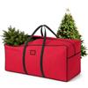 XIMEY Borsa Porta Albero di Natale 180cm, Custodia Albero di Natale, Borsa Impermeabile Albero di Natale, Sacco Albero di Natale (Rosso Oxford-120x33x50cm)