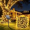 Giliwosy Catena Luminosa Solare per Esterni e Interni 22M 200LED | 8 modalità di luce bianca calda, impermeabili IP65, ideali per giardino, feste, albero di Natale e decorazioni per la casa
