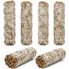 REHMAN JIBRAN UR Salvia Bianca per Purificazione Casa - Set da 6 Incensi Smudge Stick Naturali per Rituali, Meditazione e Aromaterapia - Pack di 6 Mazzetti di Salvia Bianca