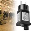 Aicharynic Alimentatore a LED, 6 W, 31 V, adattatore con funzione di memoria e timer, 8 modalità, trasformatore LED, IP44, adattatore di ricambio a bassa tensione per luci natalizie