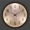 Lafocuse 30cm Marrone Orologio da Parete con Luce Notturna a Batteria, Luminoso Silenzioso senza Ticchettio Orologio da Muro Moderno Decorativo per Soggiorno Camera da Letto Cucina Ufficio