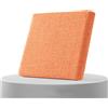 AQIGR Cuscino per Sedia da Ufficio in Memory Foam Rimovibile Cuscini Sedie Esterno e Interno 40x40 45x45 50x50, Tessuto di lino, con Cerniera per Sedie da Cucina, Giardino, Patio(Arancia,45x50cmx3cm Thick)