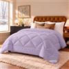WAVVE Piumone Letto Matrimoniale 450 gr/mq Invernale 135x200 cm - Piumino Caldissimo 200x135 cm, Trapunta 135 x 200 cm in Microfibra Sintetica, Lila