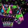 APUXXJUPA Confezione da 4 tovaglie luminose al buio, per decorazioni per feste di compleanno e articoli per feste di compleanno, 130 x 220 cm