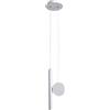 SABYDICAR Faretto a LED da 3W,faretto a LED regolabile in altezza,testa della lampada orientabile a 90°,lampada a sospensione a soffitto a tubo lungo cilindro per comodino,lampadari in alluminio,30 cm