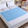 ZJIQOH Traversa Impermeabile Matrimoniale Lavabile e Assorbente, Traverse Letto Morbide Traspirante Riutilizzabili, per Adulti Singolo Poltrone Divano(Blue,50 x 70 cm)