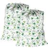 Maishijie Sacco portabiancheria in tessuto Oxford resistente, 60 x 90 cm, con coulisse e chiusura a cordino, lavabile in lavatrice, traccia auto, console da gioco (Shamrock-M)