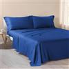 Caleffi Completo Lenzuola Matrimoniali 180x200 Cotone 100%, 2 Federe | set con lenzuolo sotto, sopra e 2 federe, morbide e fresche, per letto matrimoniale