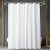 Alaoo Tenda da Doccia, 180 * 240cm,con Occhielli e 12 Ganci, Bianco | Tenda per Doccia Antimuffa Impermeabile Polyester, Tenda da Doccia Lavabile in Lavatrice