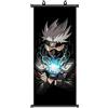 ZPPLD Naruto Poster, Naruto, Poster anime grande, Hatake Kakashi, figura anime, in tessuto e poster per decorazione da parete, 70 x 30 cm