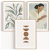 OHBIMBA OHBIMA® Set Di Poster Da Parete quadri moderni soggiorno decorazioni camera da letto quadro astratto moderno stampe moderne wall art elegante arte astratta contemporanea (Senza Cornice - 30x40cm)