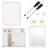 Generico Locker Accessories Kit,Magnetic with Mirror Whiteboard Aesthetic Shelf | Complete Locker Kit,Magnetic Decor,Whiteboard Mirror,Pen Holder,Shelf,Organizer Set,Teen Girls,College Students,Home Office