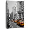 ARTTOR Moderno Quadro su Tela 50x70 cm Verticale Architettura Bianco e Nero - 0445 | New York America Città Quadro Decorativo Piccolo Soggiorno Camera da Letto Decorazione da Parete Arte da Parete ARTTOR