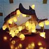 Fantasee Filo di sale dell'Himalaya, naturale intagliato a mano, con ioni negativi per camera da letto, soggiorno, ufficio, decorazione per la casa, yoga, luce notturna, idea regalo (3,5 m, 20 LED)