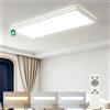 Bowfar Plafoniera Lampada da soffitto a LED, Classe di Efficienza A, 18W 4000LM Lampada da bagno con Telecomando, 3000K-6500K Impermeabile IP54 per Soggiorno Bagno Camera da letto CucinaØ80*25*2.5CM