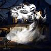 BBTO 1 Pezzo Proiettore di Luci di Halloween - Effetto Dinamico, Proiezione Olografica 3D, Funzione Timer, Proiettore di Halloween per Interni ed Esterni, Design Fantasma Bianco