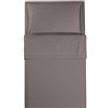 L'ANTICO ARCOLAIO - Completo Lenzuola Letto Singolo 100% Cotone Italiano, Set Anallergico e Antiacaro, Federe Cuscini Incluse, Qualità e Manifattura Made in Italy Certificata (Grigio Scuro)