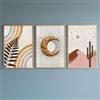 PWAAHDC Set di 3 stampe artistiche da parete astratte bohémien, poster moderni senza cornice, per soggiorno e camera da letto, decorazione minimalista per la casa, 40 x 60 cm