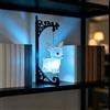 LKHYUKU Incantata lampada da appendere per libreria, mini lampada da libreria, calda luce a LED, accogliente decorazione vintage per mensole con base in metallo, graziosa lanterna per angolo studio per