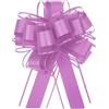 QUARKZMAN 5pz 15cm Fiocchi Regalo Tirante Grande in Organza Fiocco Confezioni Regalo Nastro per Cesti Auto Matrimonio Regali Fiocco di Natale, Rosso Rosa