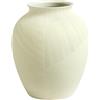 Olly & Rose Rhodes Vaso in ceramica beige extra large con linee spazzolate, altezza 30 cm, vaso per fiori contemporaneo per la decorazione della casa
