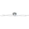 Eglo LED lampada da soffitto Roncade, lampada a soffitto a 4 | fiamme, materiali: alluminio, acciaio, plastica, colore: cromo