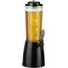Relaxdays Spillatore di Birra da Tavolo, 2,5 Litri, con Scomparto Ghiaccio, Dispenser con Rubinetto, Trasparente Nero