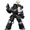 JOYTOY Warhammer 40 K Space Marine 2, Game Edition Black Templars Heavy Intercessor with Heavy Bolt Rifle and Bolt Pistol 1/18 Action Figure, Colleziona e Mostra Modello
