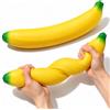 OKESYO Squishy Banana XXL da 45,7 cm, giocattolo gigante da spremere, per adulti, antistress, rilassamento
