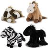 MorisMos 4pcs Peluche Cavallo Set, 25cm Kawaii Cavallo peluche Giocattolo, Morbido Animali di Peluche Carino Teddy Regalo per Bambino Fidanzata Compleanno Natale Deco