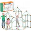 STLOVe® Kids Fort Building Kit, 140 Pcs Kit di Costruzione Forte, Casa Giocattol, DIY Puzzle Apprendimento Gioco, Ragazzi/Ragazza Età 5-10 Giocattoli Educativi, Castelli Tunnel Tenda(Compresi Tessuti)