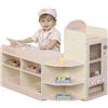 AIYAPLAY Supermercato Gioco per Bambini con registratore di Cassa 3+ Rosa | Distributore automatico, scaffali espositivi, accessori per cibo giocattolo, playset supermercato per bambini