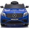 BabyCar Mercedes GLC AMG Coupè | Macchina per Bambini Elettrica Telecomandata 12V 2 Motori 25W | Auto Elettrica per Bambini | Sedile in Pelle, Porte Apribili, USB | Licenza Ufficiale | Blu MP3