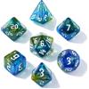 QUTHZZHY Set di 7 dadi poliedrici per Dungeon and Dragons | D&D D20 D12 D10 D8 D6 D4 - Dadi per MTG, giochi di ruolo, giochi di ruolo