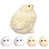 PRVCFZ Set di 5 ornamenti decorativi a forma di pulcino e gnocchi, decorazione da scrivania portatile antistress, uno grande e quattro piccoli ornamenti